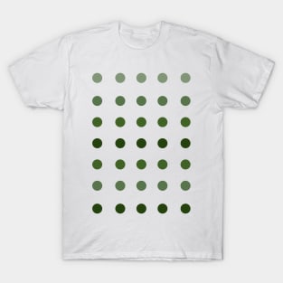 Rows of Green Dots T-Shirt